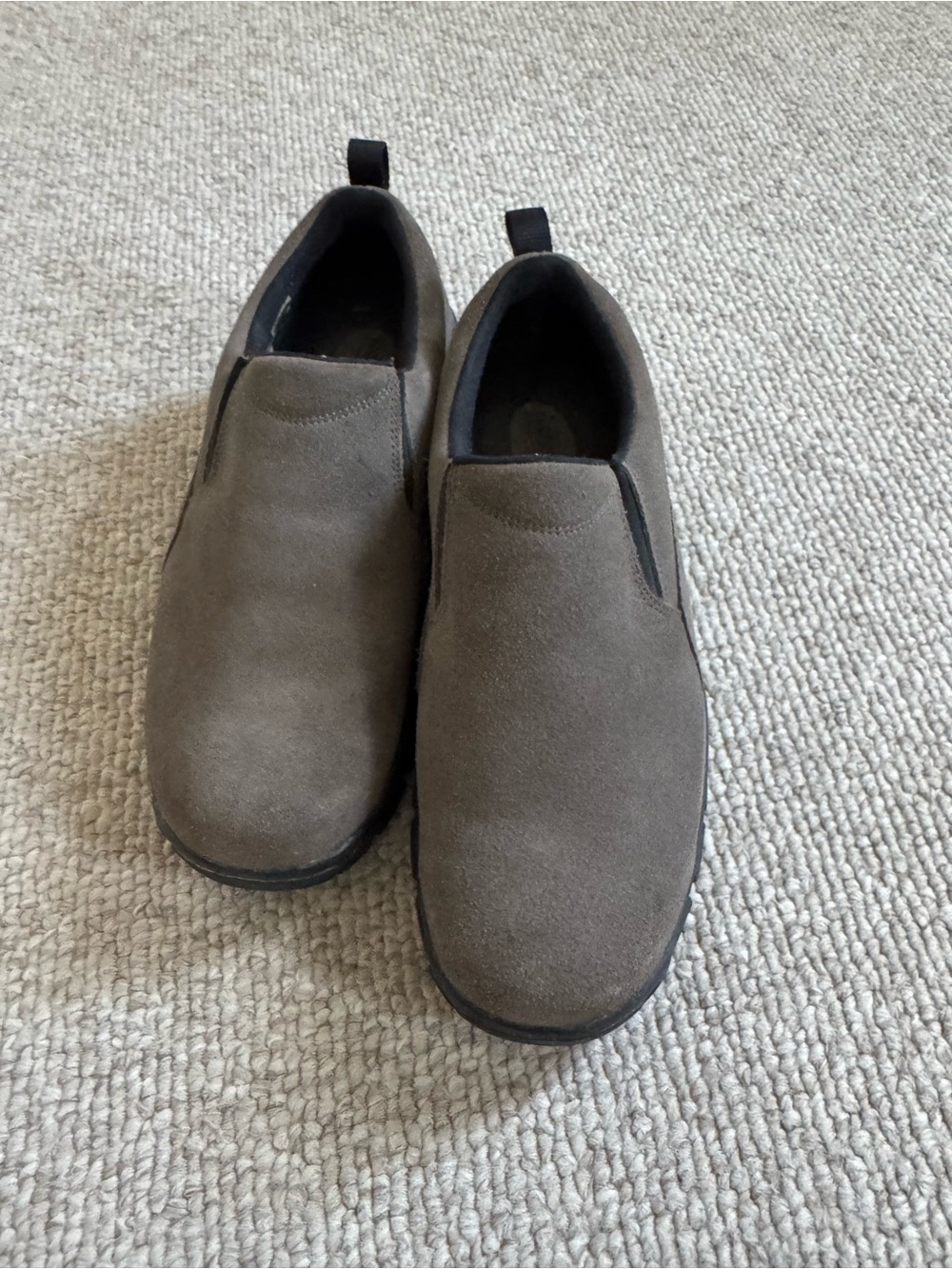 Men's Slip-On Suede Casual Shoes - Taupe